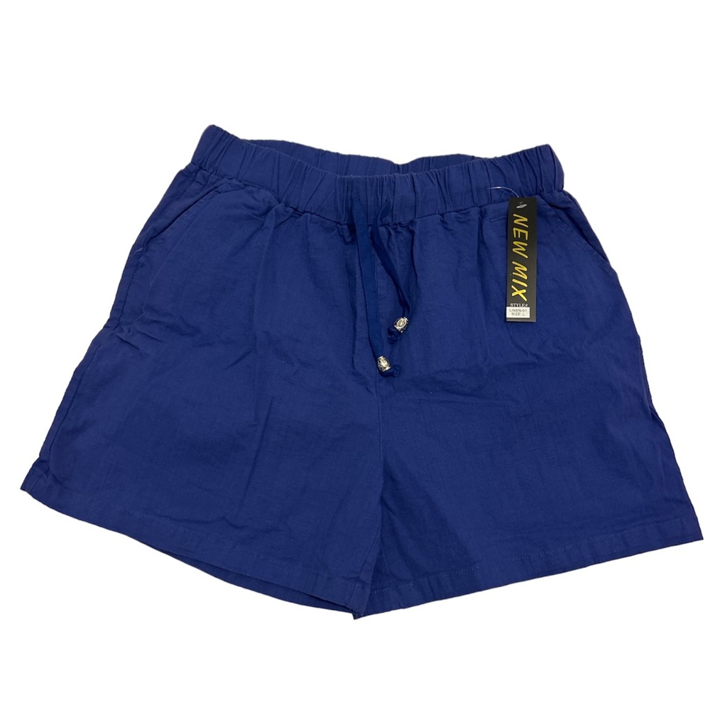 Navy Blue Boho Shorts